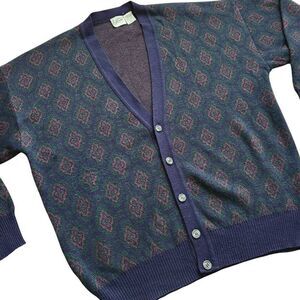 Vintage Maglificio Florence Wool Blend Sweater Mens XL Cardigan Grandpacore Gran